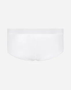 Two-way-stretch jersey Brando briefs with crest