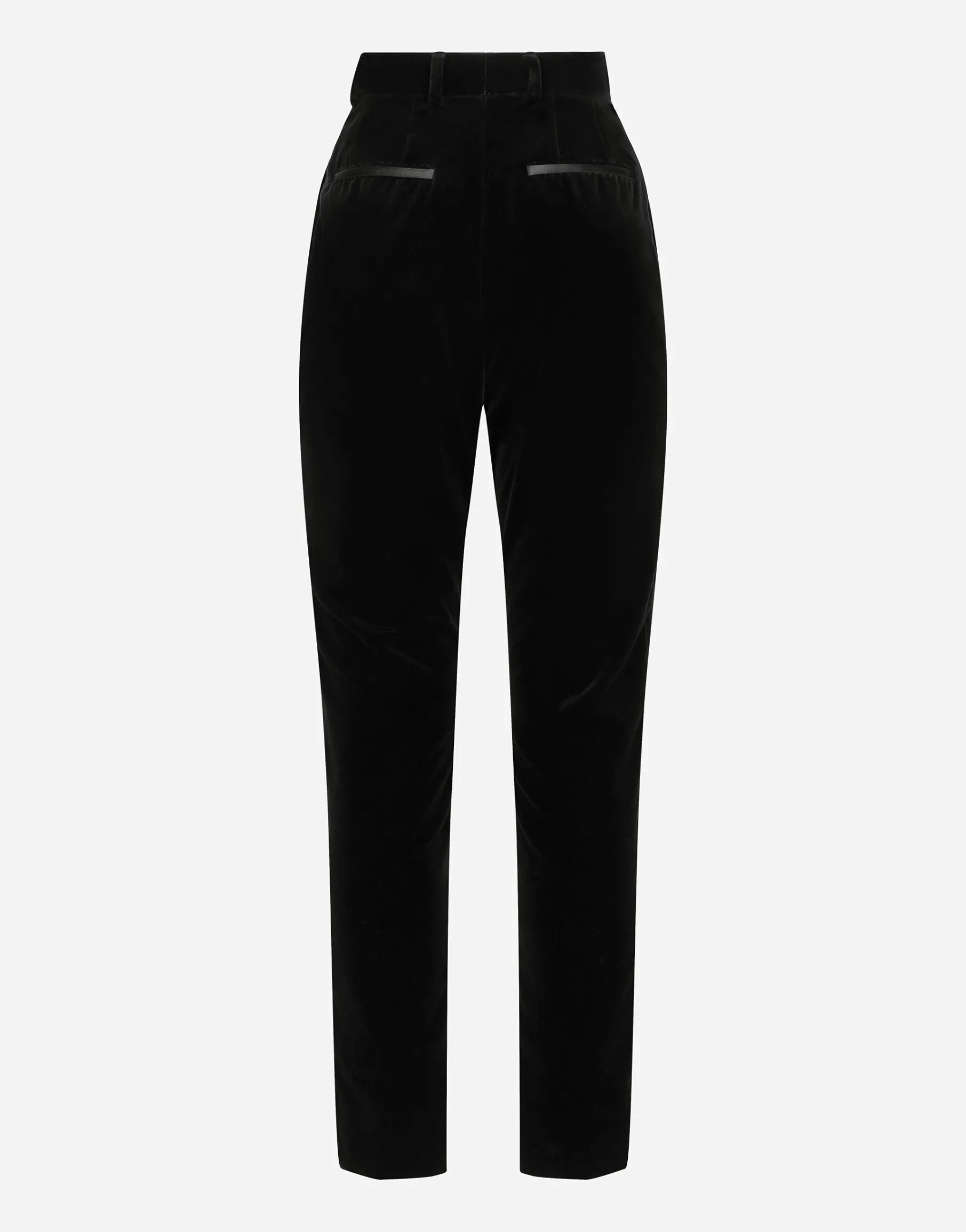 Velvet cigarette pants