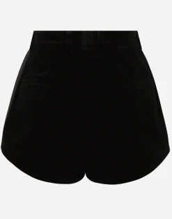 Velvet high-waisted tuxedo panties