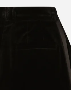 Velvet high-waisted tuxedo panties