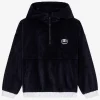 Velvet hoodie with DG laurel logo