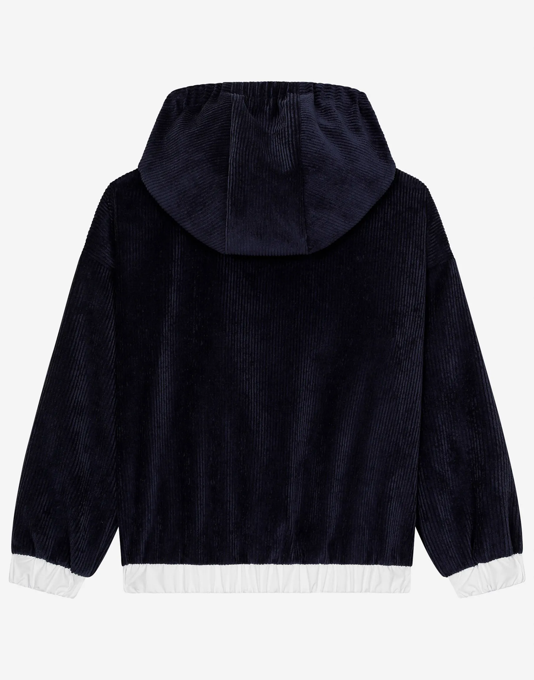 Velvet hoodie with DG laurel logo