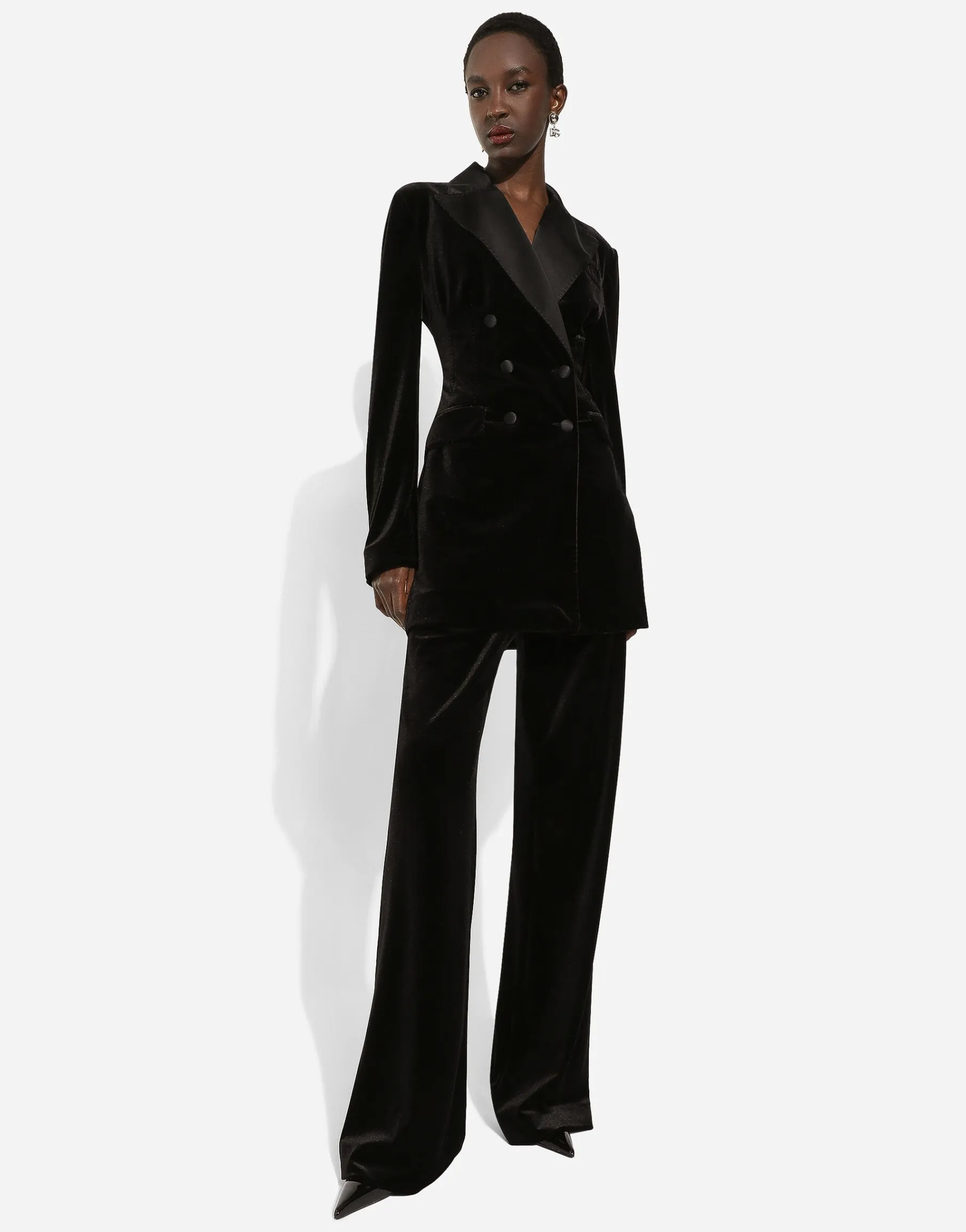 Velvet jogging pants