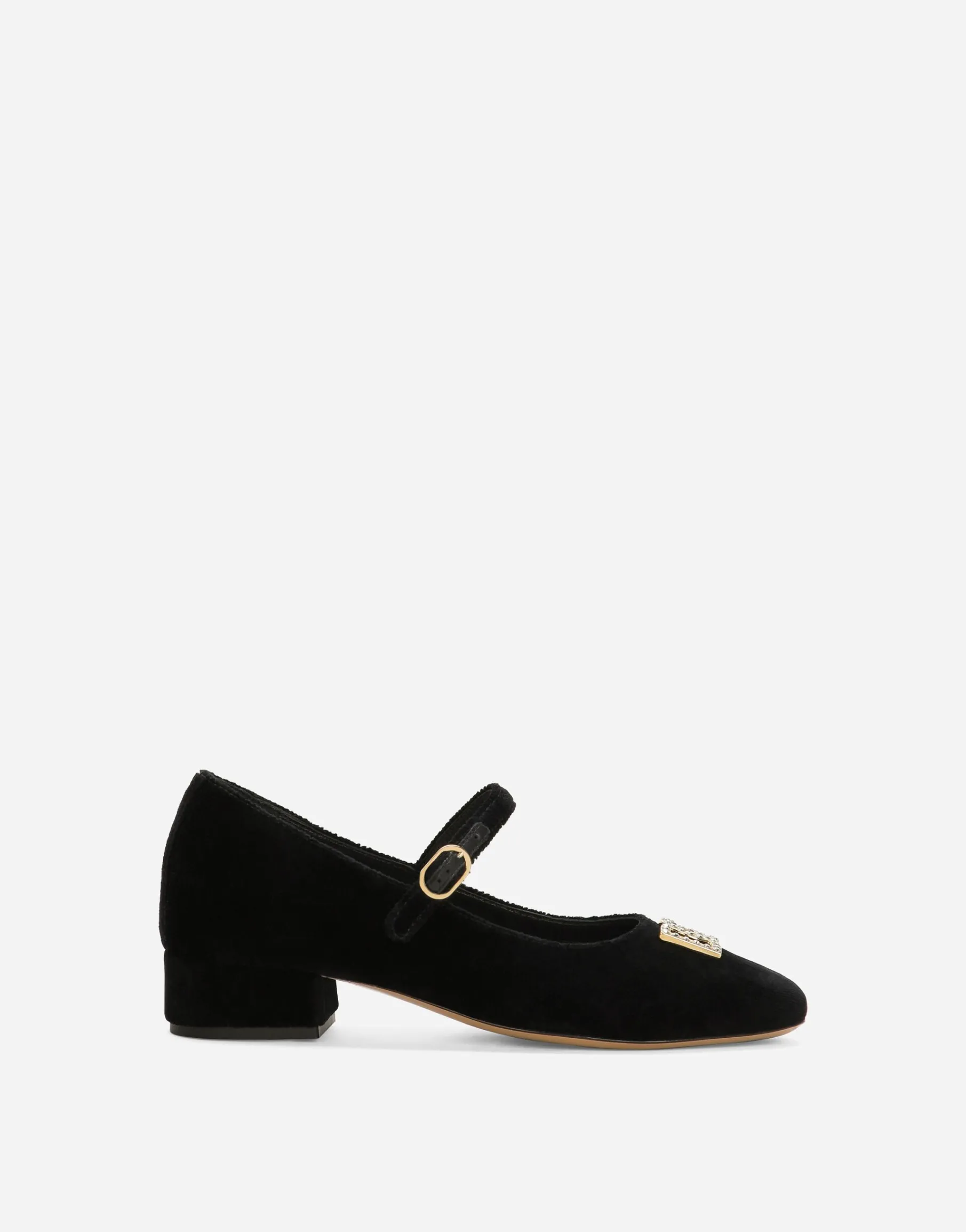 Velvet Mary Janes