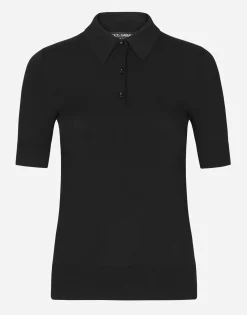 Viscose polo-shirt