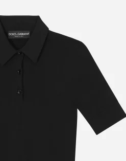 Viscose polo-shirt