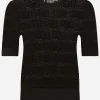 Viscose sweater with all-over DG logo