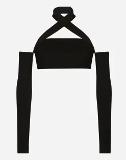 Viscose top with sleeve details