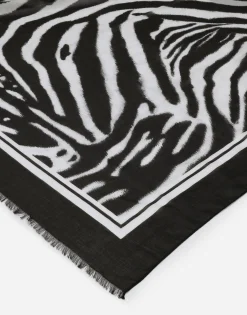 Voile sarong with zebra print (110 x 190)