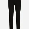Washed black slim-fit stretch jeans