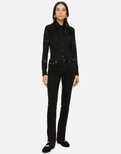 Washed denim Girly jeans