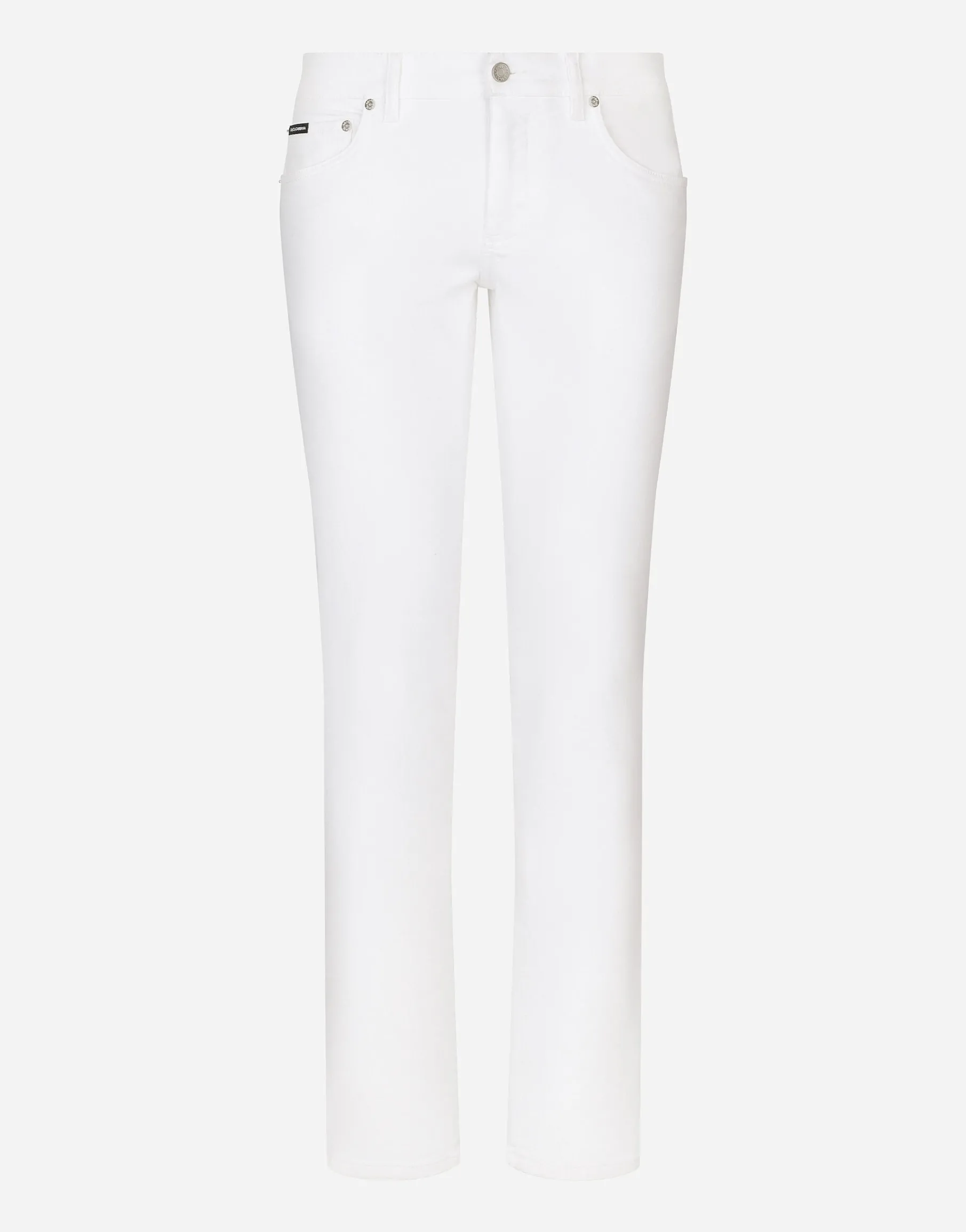 White skinny stretch jeans