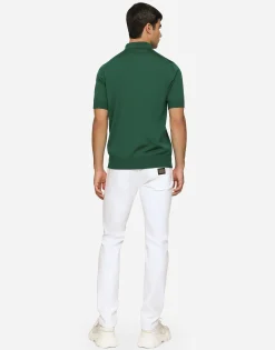 White skinny stretch jeans