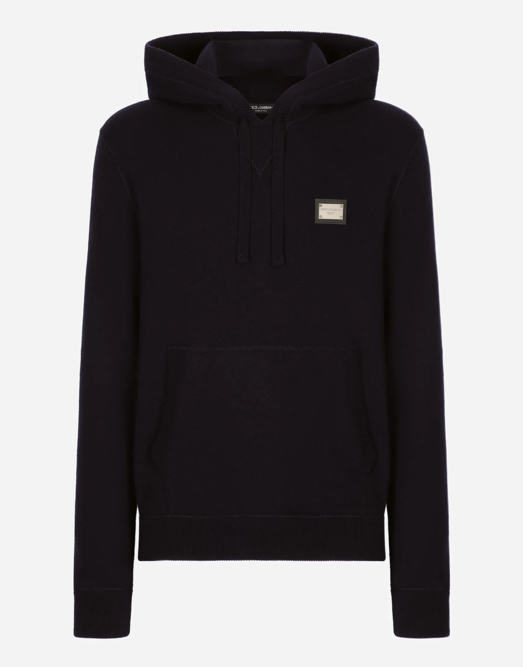 Wool and cashmere hooded sweater