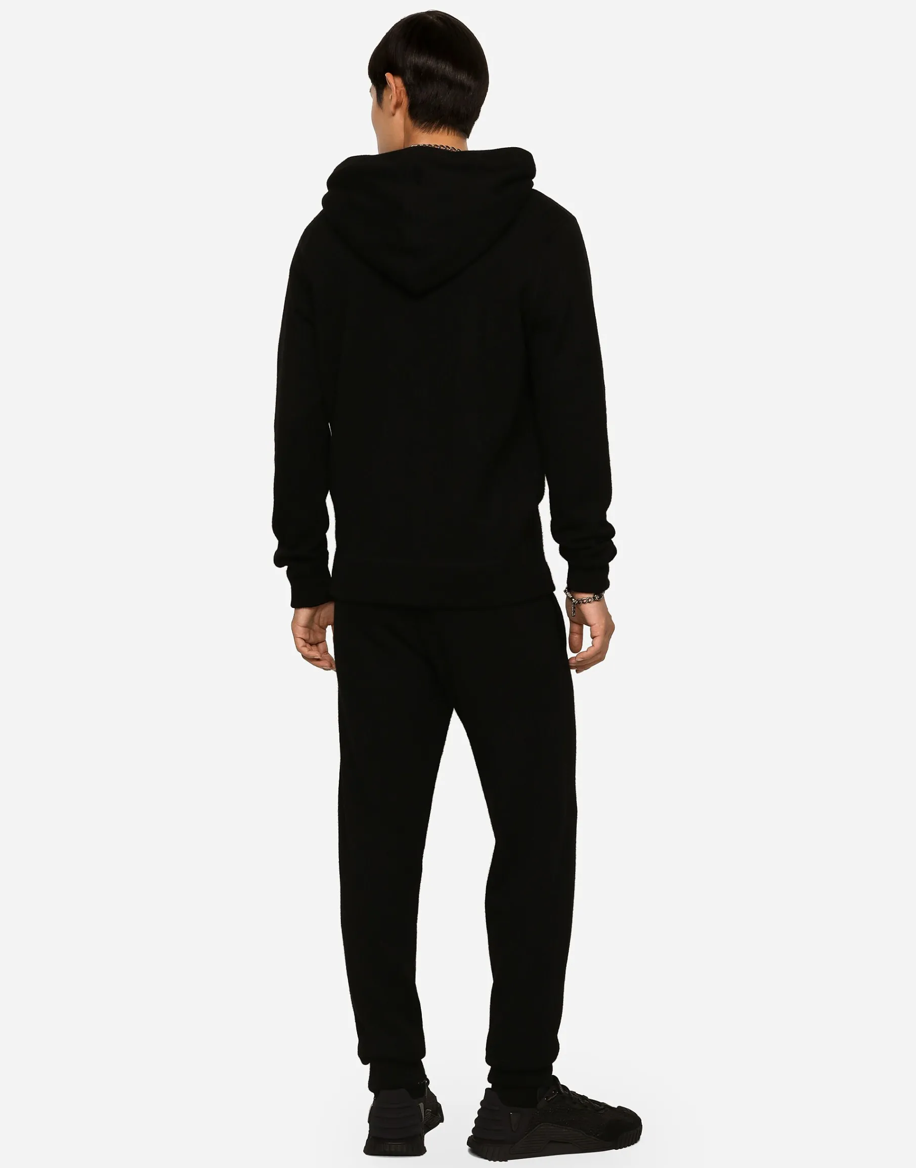 Wool and cashmere hooded sweater