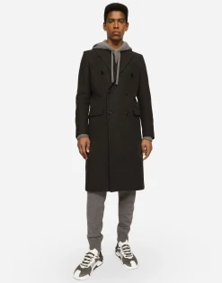 Wool and cashmere hooded sweater