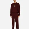 Wool and cashmere knit jogging pants