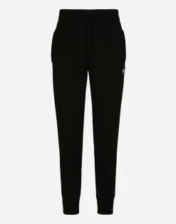 Wool and cashmere knit jogging pants