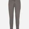 Wool and cashmere knit jogging pants