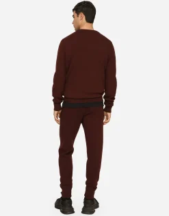 Wool and cashmere round-neck sweater