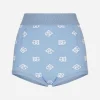 Wool and silk high-waisted panties with DG logo inlay