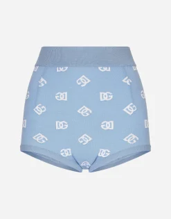Wool and silk high-waisted panties with DG logo inlay