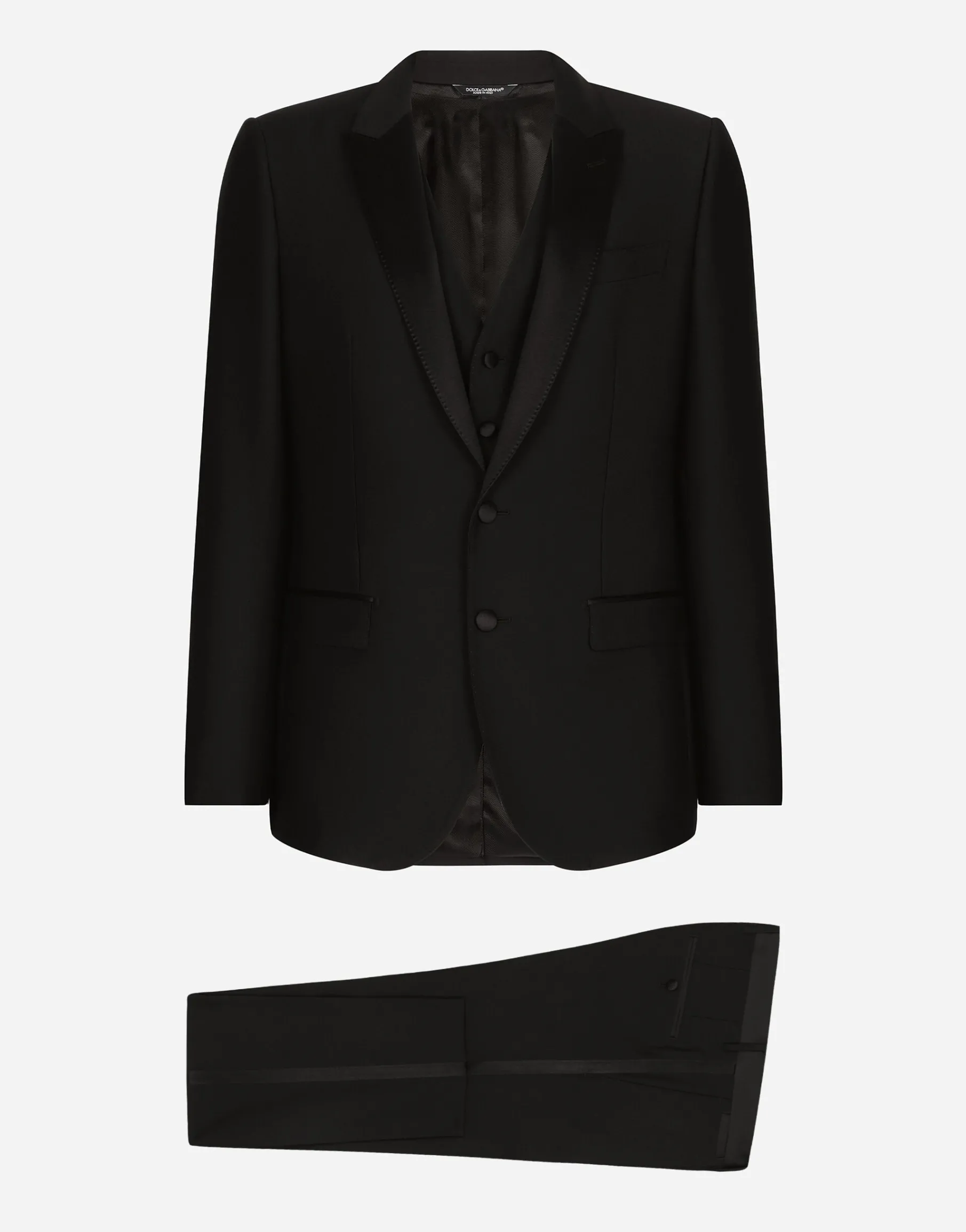 Wool and silk Martini-fit tuxedo suit