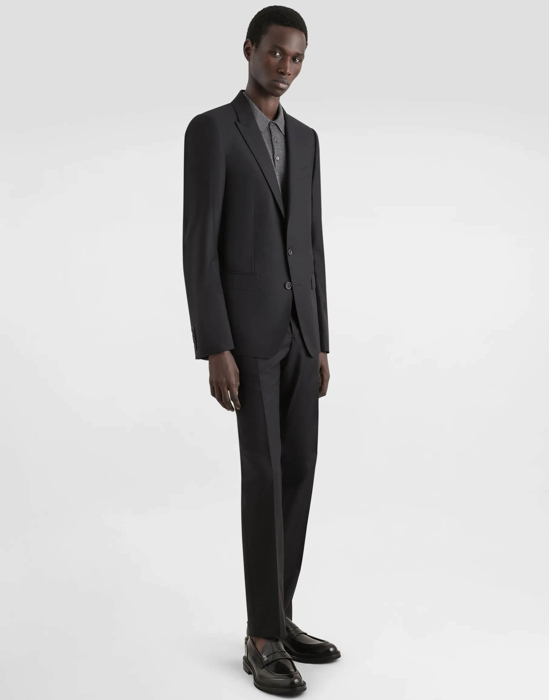 Wool and silk Martini-fit suit