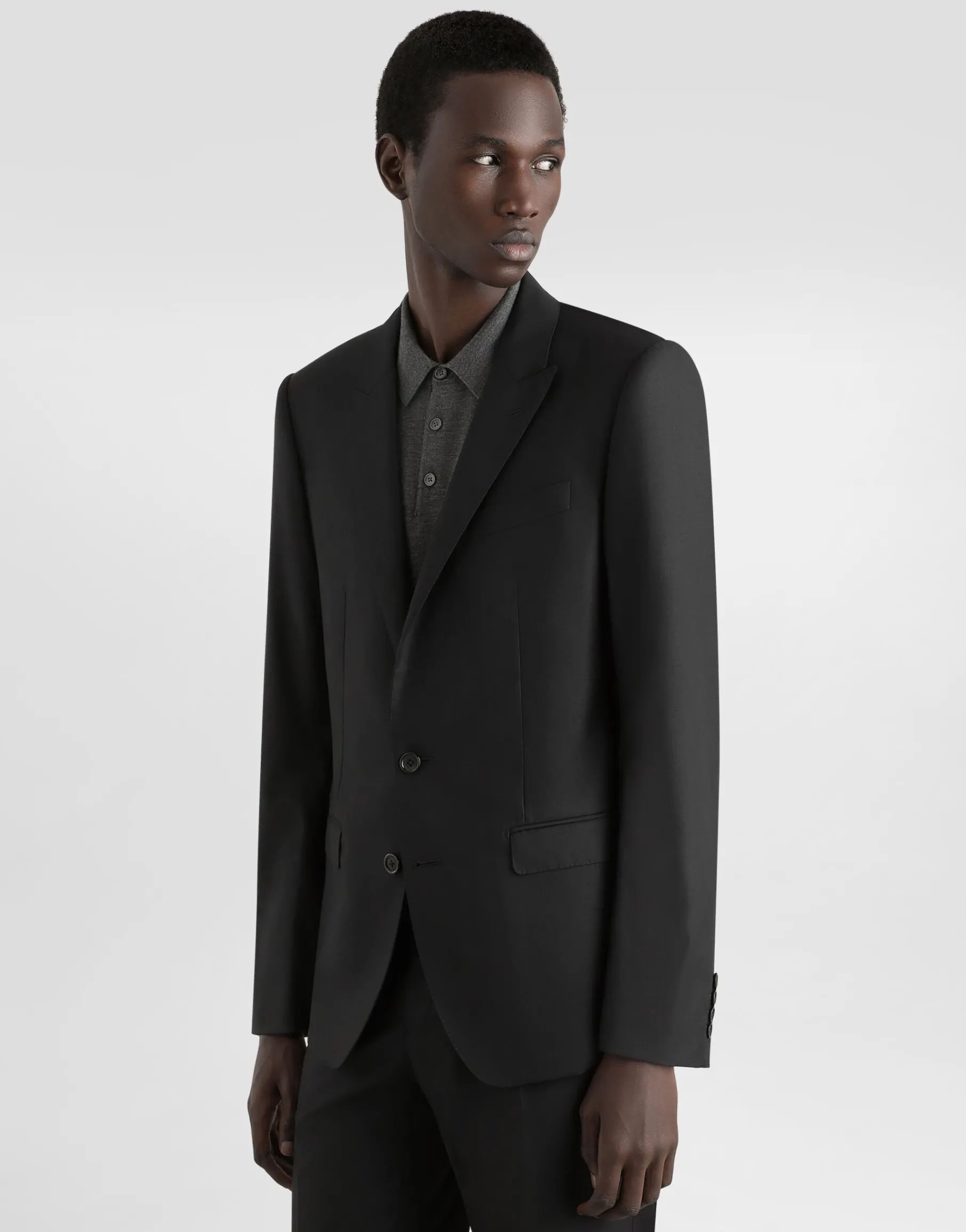 Wool and silk Martini-fit suit