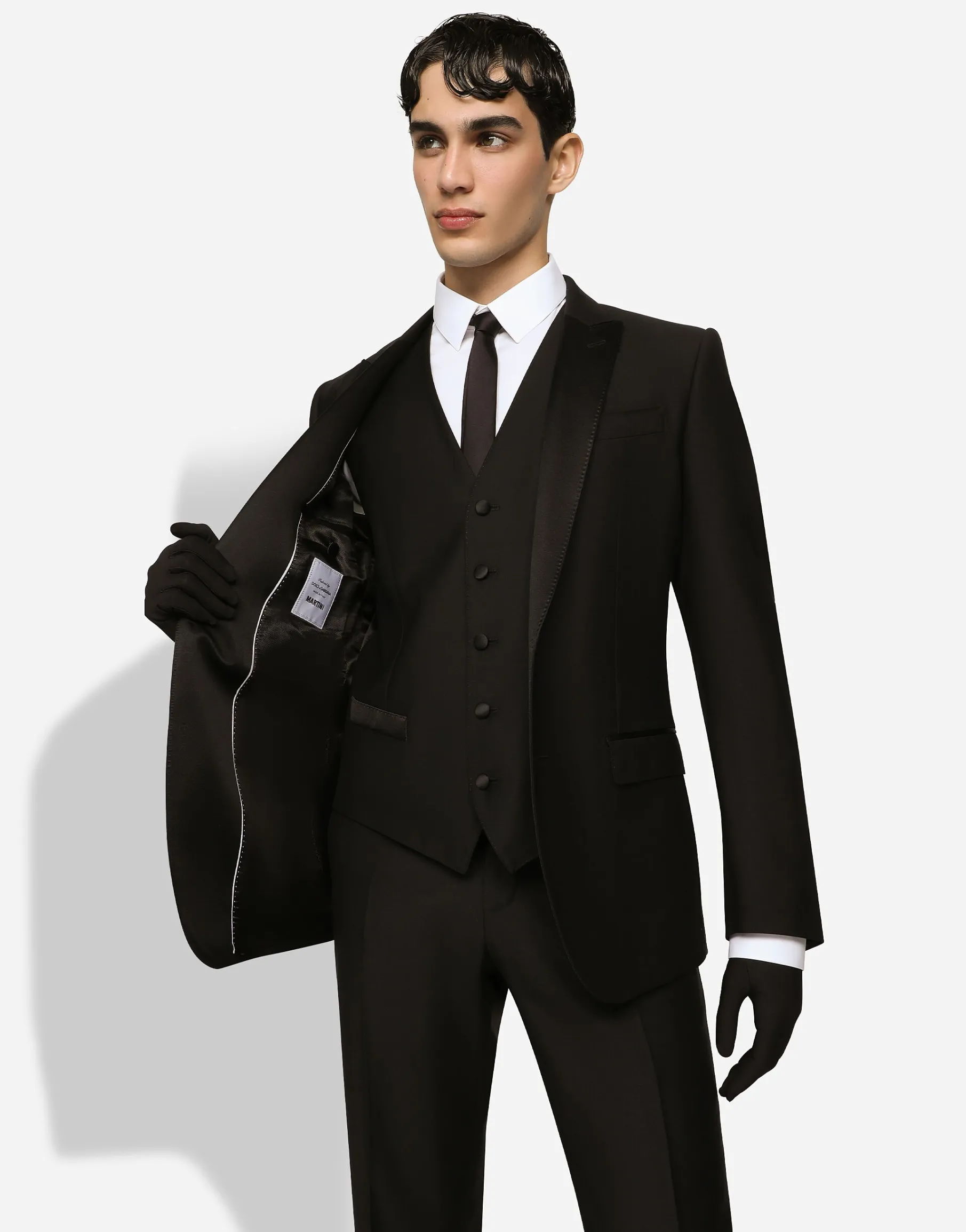 Wool and silk Martini-fit tuxedo suit