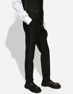 Wool and silk Martini-fit tuxedo suit