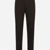 Wool and silk pants