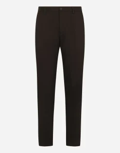 Wool and silk pants