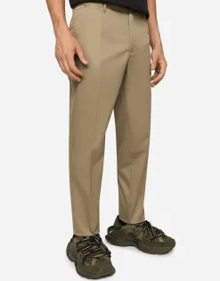 Wool and silk pants