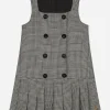 Wool glen plaid dress