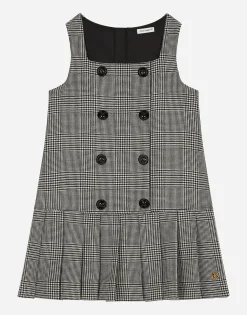 Wool glen plaid dress