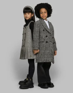 Wool glen plaid dress