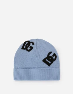 Wool jacquard hat with DG logo