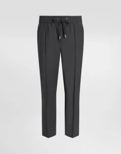 Wool jogging pants
