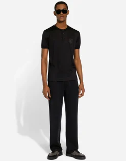 Wool jogging pants