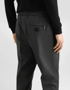 Wool jogging pants