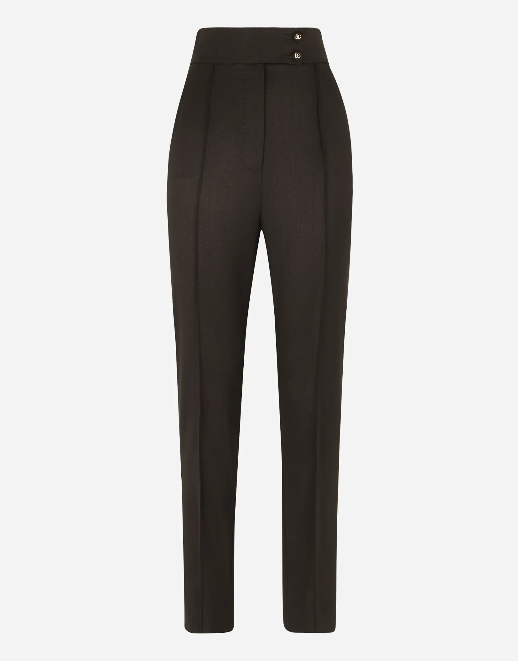 Wool poplin pants