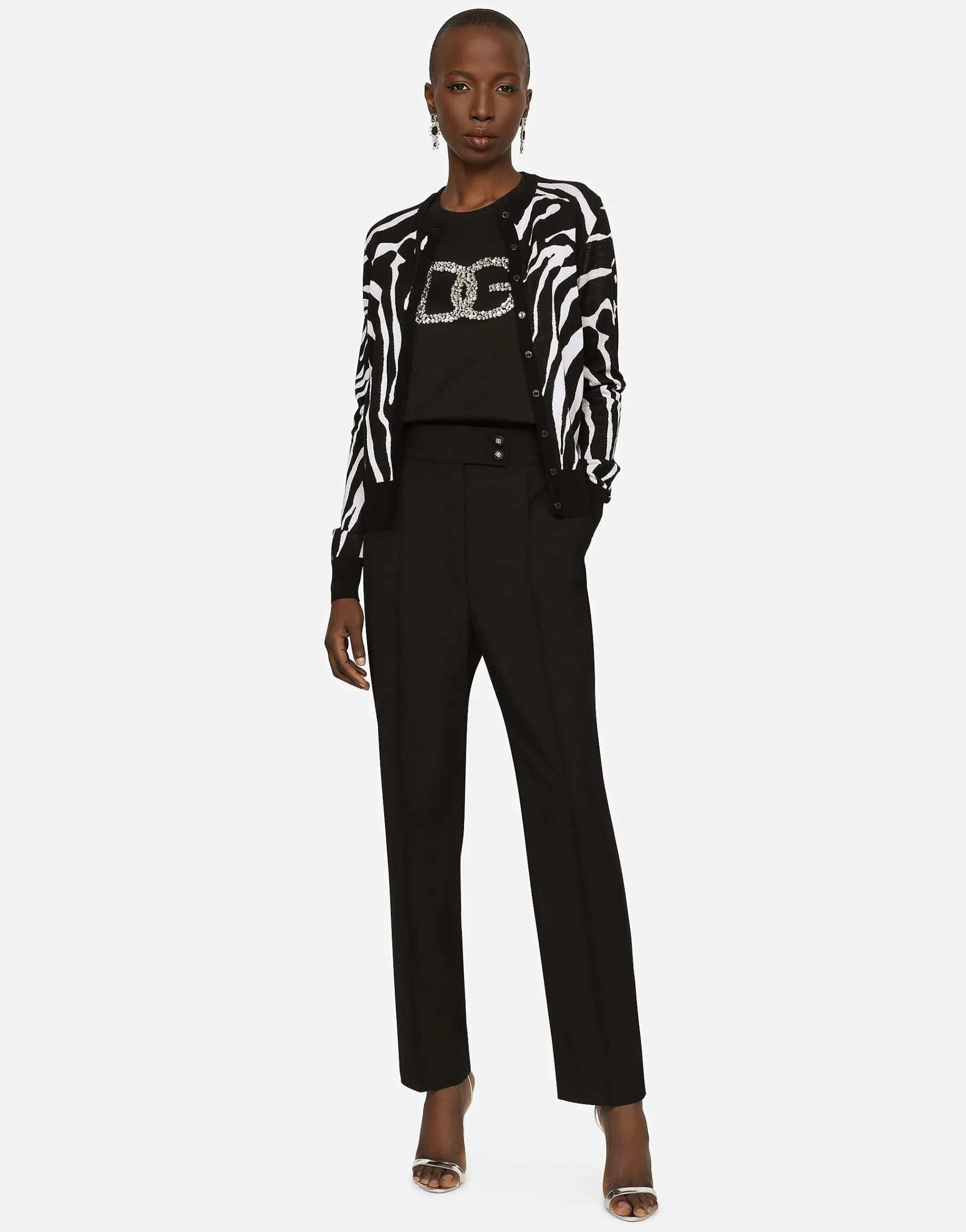 Wool poplin pants