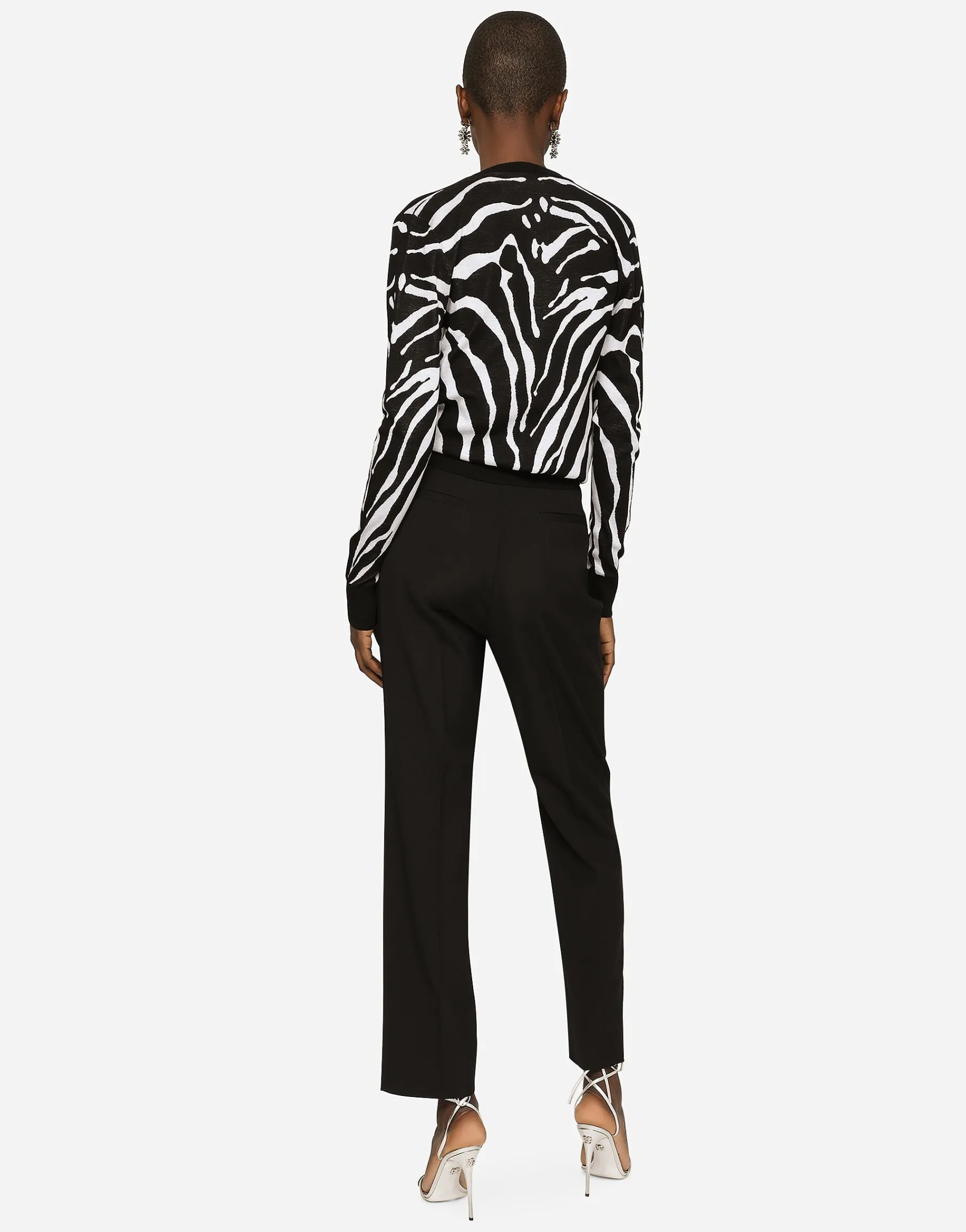 Wool poplin pants