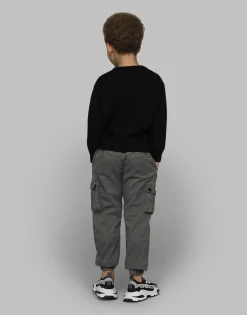 Wool pullover with branded tag