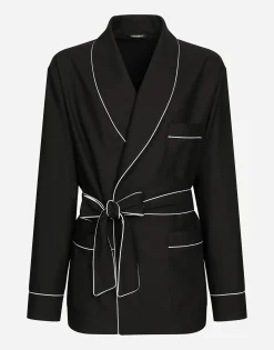 Wool robe