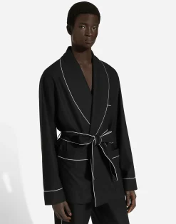 Wool robe