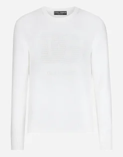 Wool round-neck sweater with DG logo