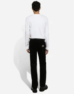 Wool round-neck sweater with DG logo