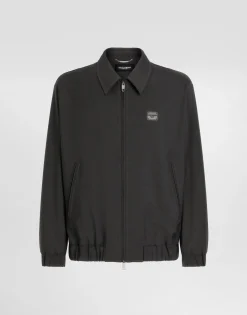 Woolen jacket with tag